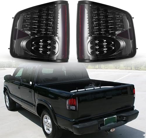 Nixon Offroad Luces traseras para Chevrolet Chevy S10 1999-2002 / GMC Sonoma 1994-2004 / Isuzu Hombre 1996-2000 Lámparas traseras LED de repuesto