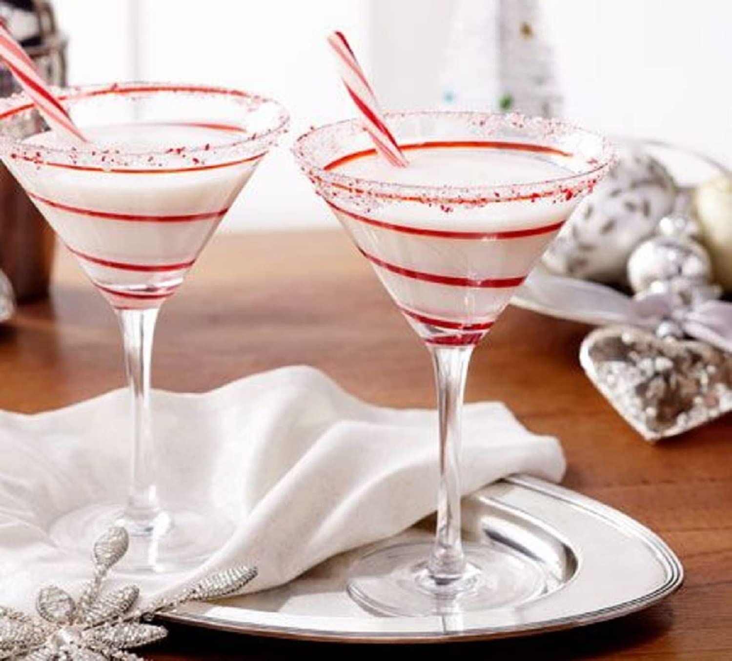 ROSEFINCH Cocktail Martini Glasses 6 PC Martini Bar Glass Set Whiskey Glasses Classic Design Martini Drink Glasses with Style Glassware Home Ideal for Juice Ice Cream Cocktail Fathers Day Gift.