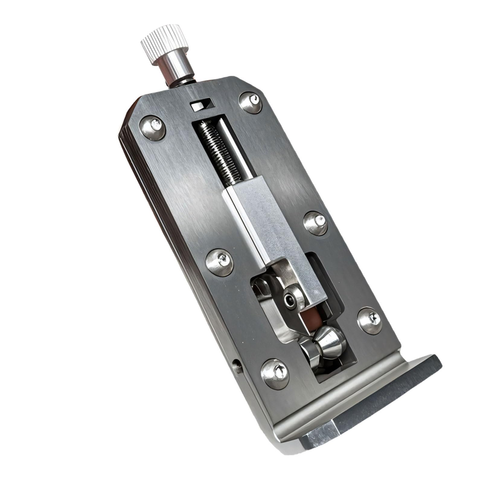Carotoe Manual Wire Stripping Tool Adjustable Metal Hand Wire Stripper For Cable Preparation And Repair Tasks, Compact Alloy Tool With Guide Channel Wiring Guide Channel Alloy Body Handheld Stripper