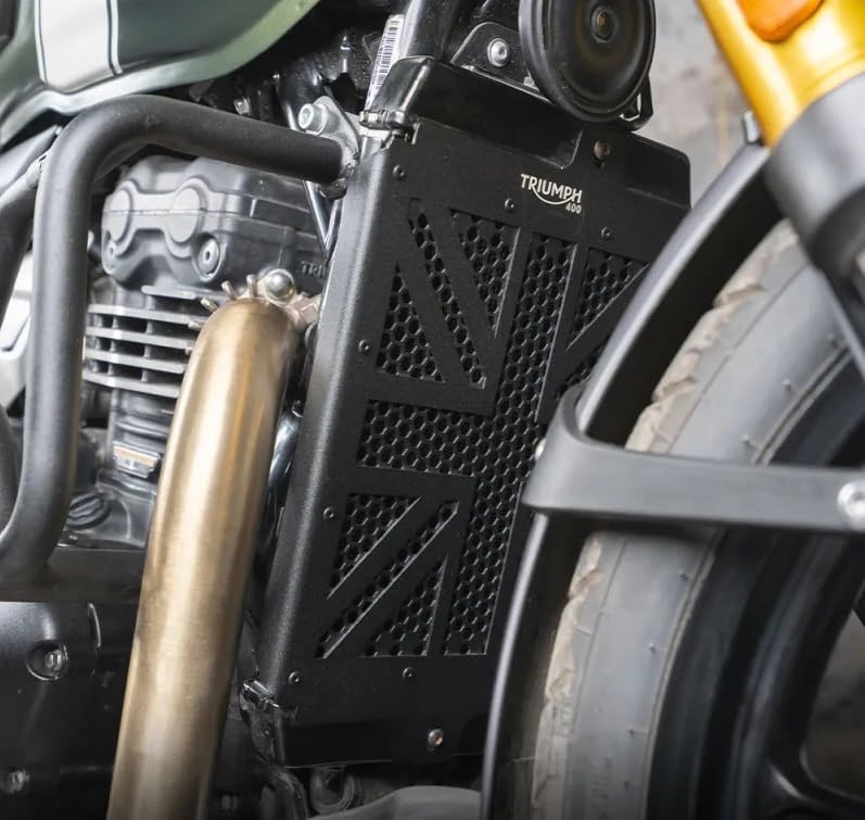 UK Flag Radiator Guard Compatible with TRIUMPH SCRAMBLER 400 X