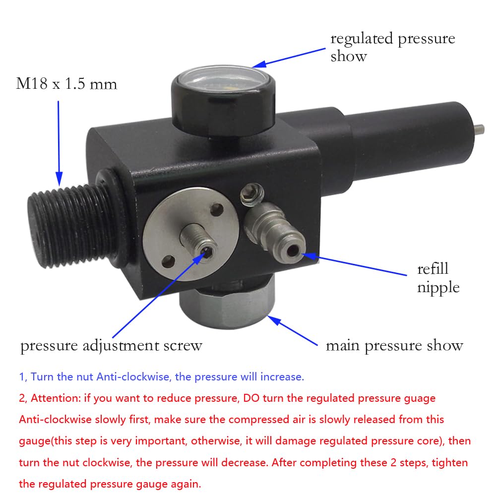 12g CO2 / pompa do PCP regulowany zestaw konwersji HPA do pistoletu Crosman 1377 2240 1322 2250