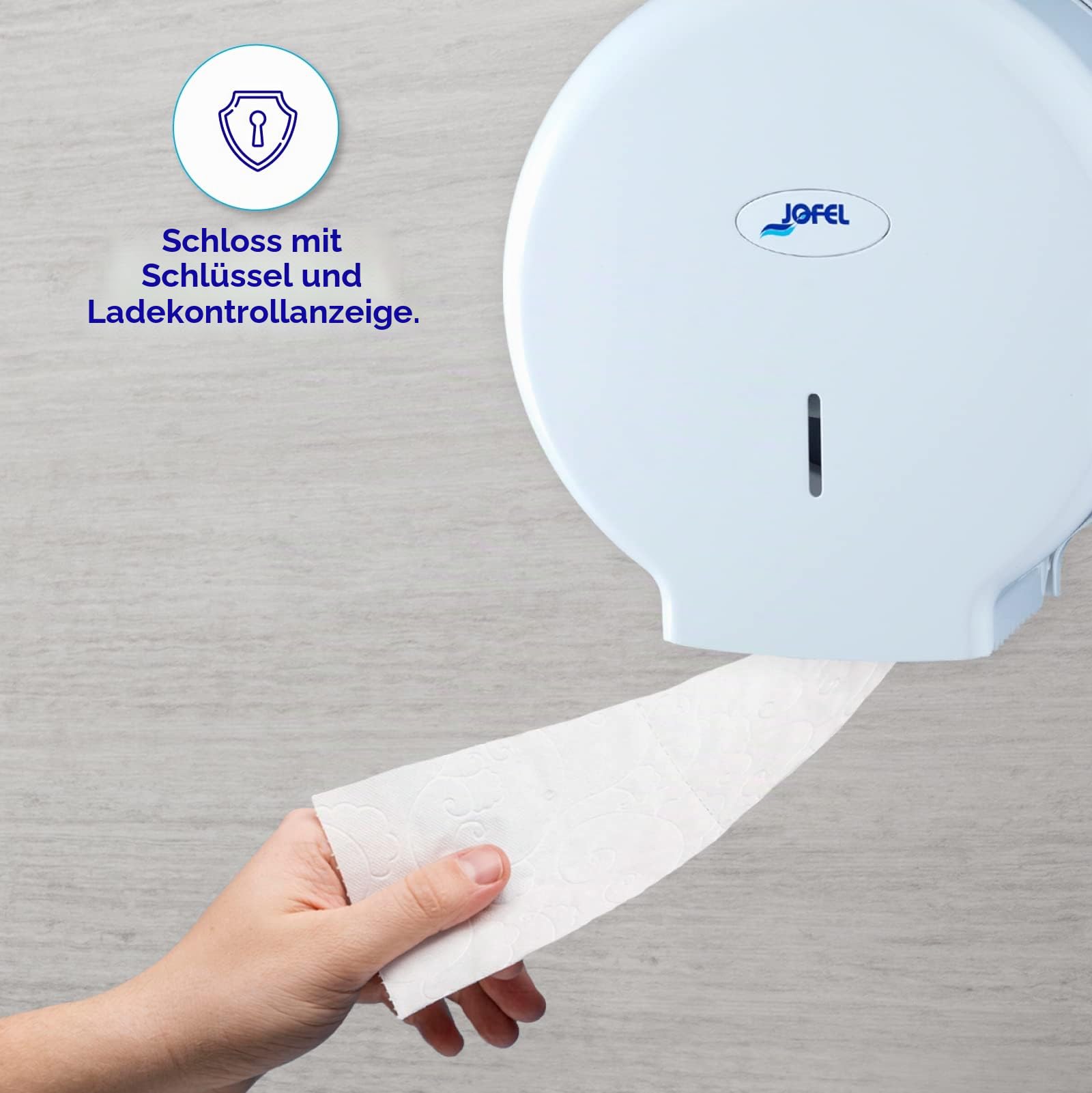Jofel AE57000 - TOILETTENPAPIERSPENDER MITTELGROSS SMART ABS WEISS