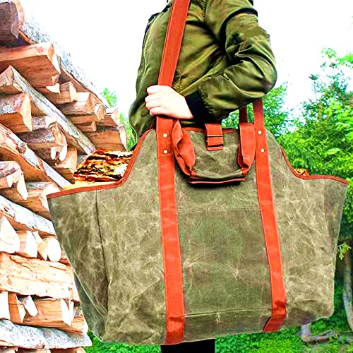 Firewood Carrier Log Carrier Wood Holders Firewood Indoor Fireplace Log Holder Wood Carrier For Firewood Firewood Rack Firewood Tote Leather Wood Carrier For Firewood Firewood Bucket #TOP1