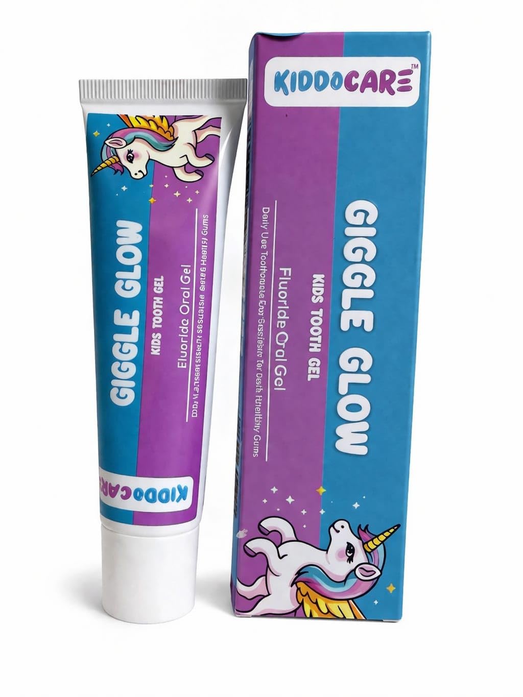 KiddoCare Giggle Glow Kids Tooth Gel | Fluoride Oral Gel for Kids | Daily Oral Care Gel | Gentle Toothpaste for Children-image-4