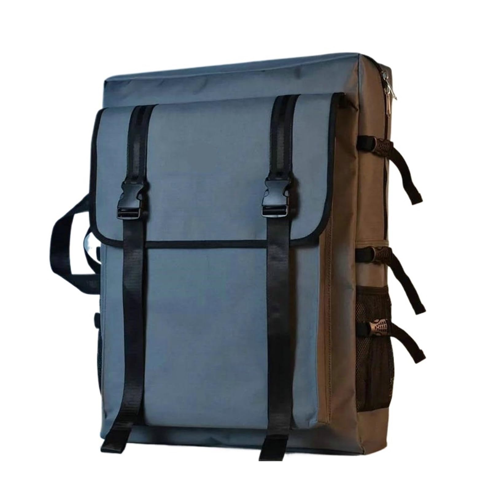 Kunst Mappe Tasche Künstlertasche mit großer Kapazität, Zeichenbretttasche, wasserdichter Kunst-Portfolio-Rucksack, A2-Kunstbedarfs-Portfolio-Hülle for Künstler Für Zeichenbretter(Blue)