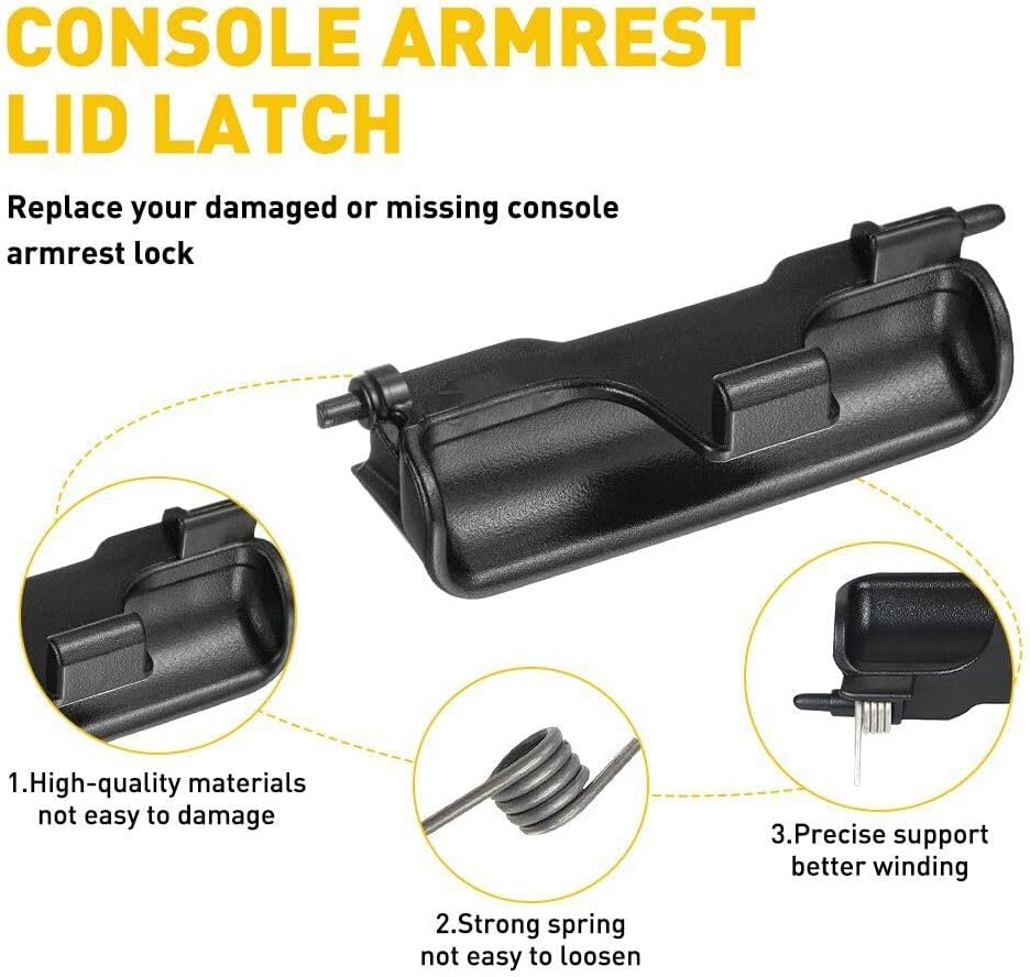 Center Console Latch Compatible for Acura RDX 2013 2014 2015 2016 2017 2018 Year, for 83417TX4A01,Same Spring as Original