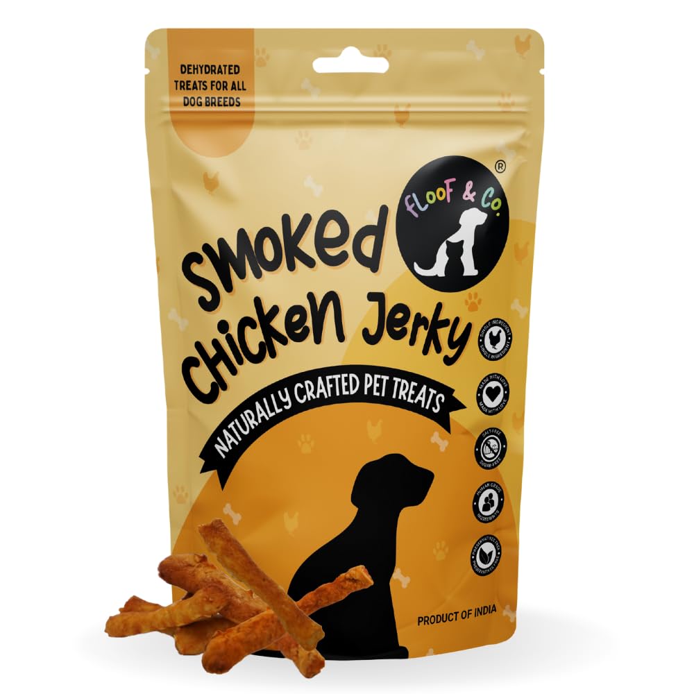 Floof & Co Jerky Treats | 70g | Dog Treats | Dog Food | Jerky for Dogs (Chicken)