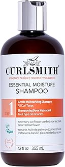 Essential Moisture Cleanser, Gentle Nourishing Shampoo for Wavy, Curly and Coily Hair, Vegan (12 FL Oz)