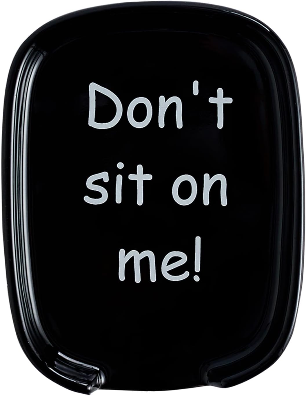 Funny Ceramic Spoon Rest,Sofa Dishes Set of 2,Spoon Holder for Spatula,Tongs,Gadgets,Coffee Spoon,Spoon Cradle for Stove Top,Key Rest Christmas Gift(Black,S)