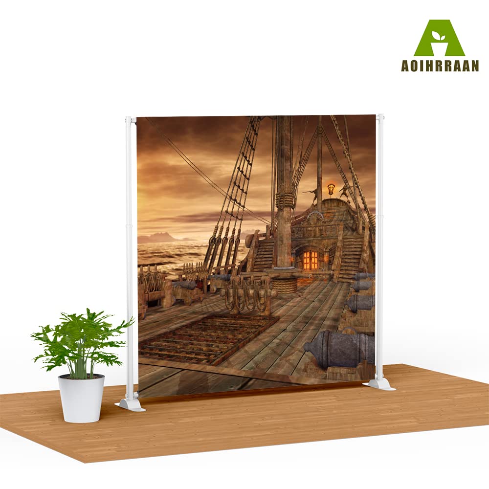 Aoihrraan 2x3m Vintage Pirate Ship Backdrop Vintage Wood Deck Old 5 thumbnail image
