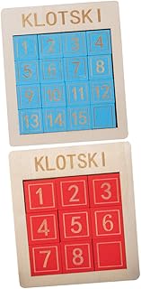 TOYANDONA 2 Pçs Estrada Digital Aprendizagem Lógica Klotski Quebra-Cabeça Brinquedo Treinamento Lógico Brinquedos Desenvolvimento De Inteligência Brinquedos Klotski Número Quebra-Cabeça