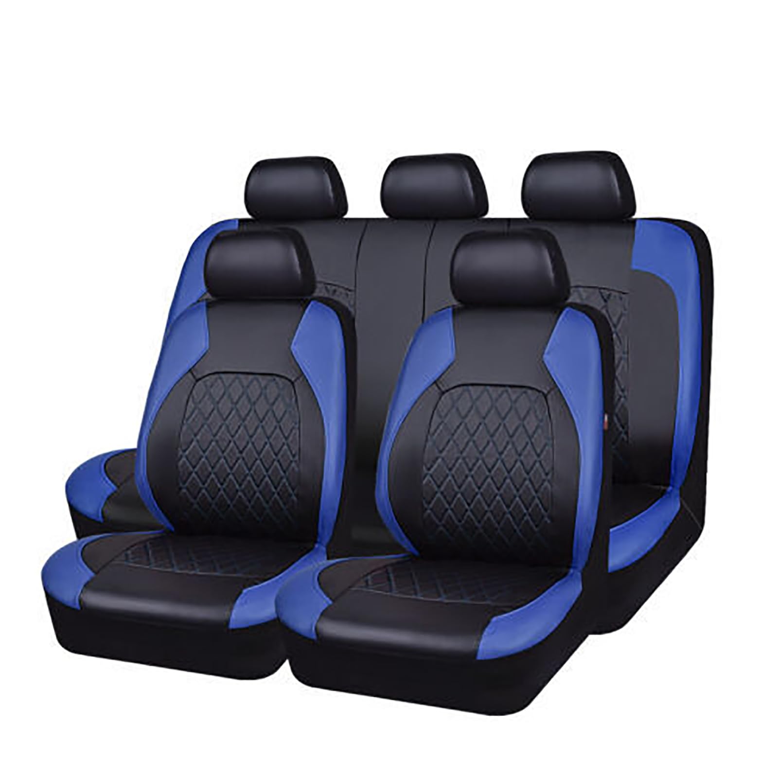 FZTZSQ Set Leather Car Seat Cover Sets for Ford Focus 2011 2012 2013 2014  2015 2016 2017 2018, Breathable Waterproof Comfortable Car Seat Interior