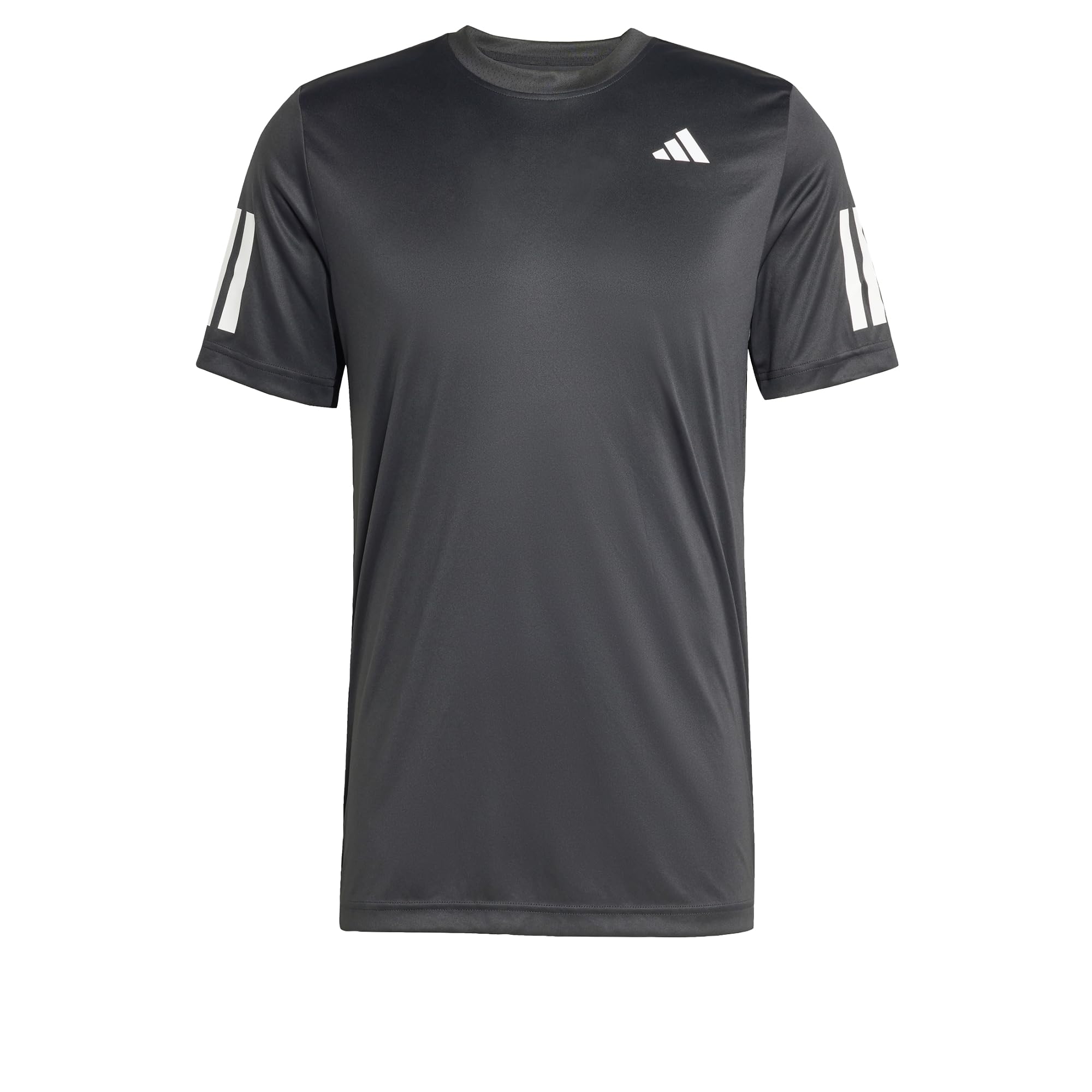 adidas Men's Club Tennis Climacool 3-Stripes Shirt, Black, XL