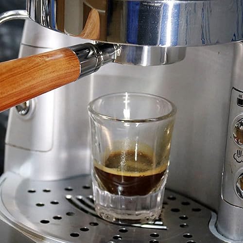 Miniatura 3 de Irishom Portafiltro sin fondo de café de 2.008 in con cesta de filtro y mango de madera de reemplazo para Delonghi EC680 EC685 Herramienta de