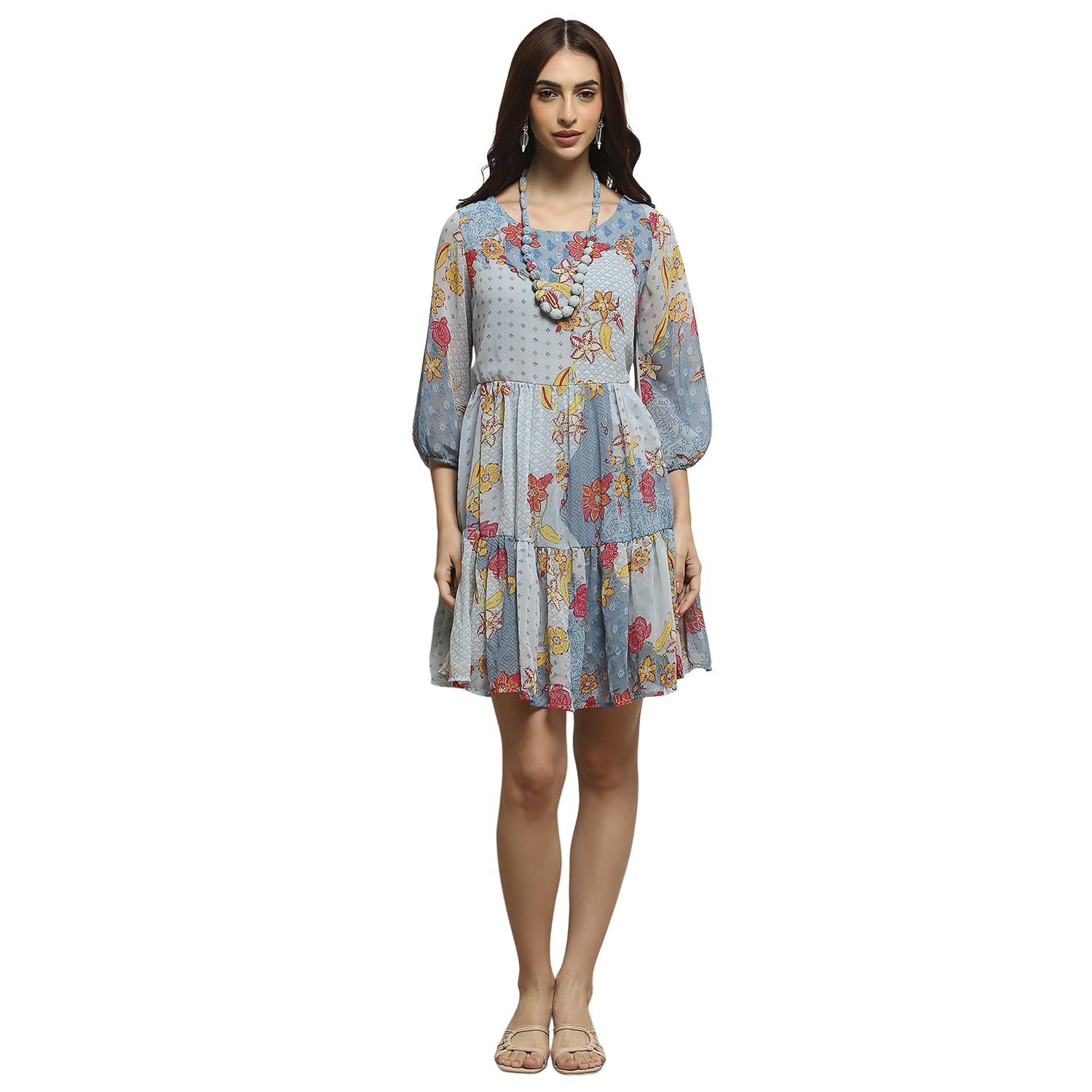 biba Women's Fit and Flare Knee Length Dress-picture-18