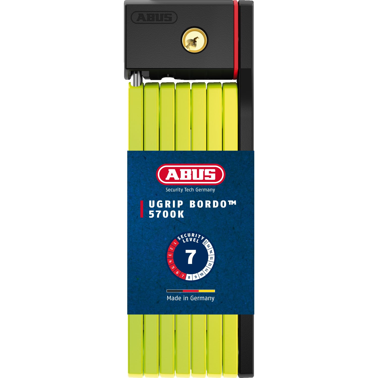 ABUS 86745 Faltschloss, Grün (Lime), 100 cm