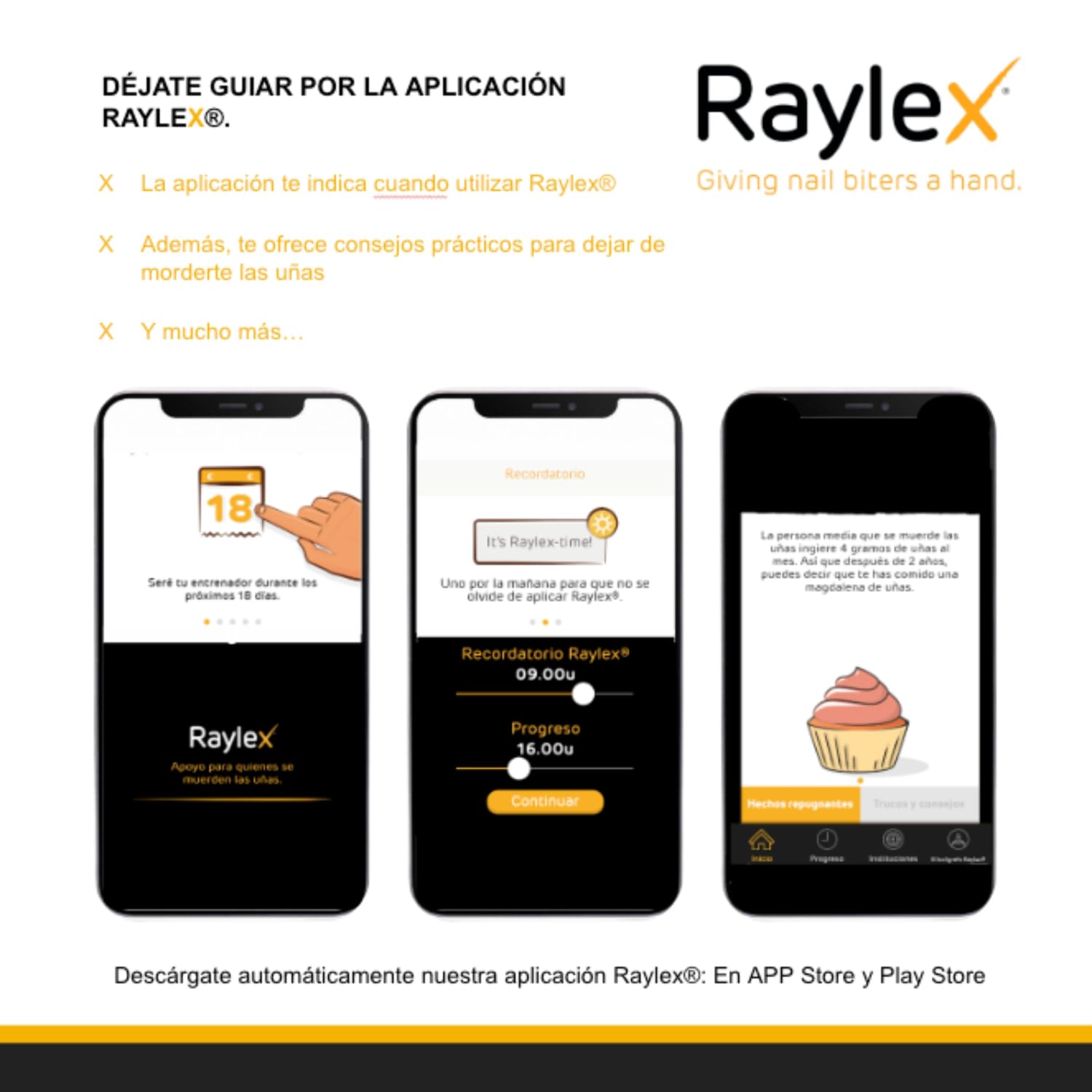 Raylex Nagel Stift gegen finger knibbeln - nägelkauen stoppen für Kinder ab 3 & Erwachsene - Bitterer und regenerierender stift anti Fingernägel kauen - Kleines Anti Nägelkauen Mittel