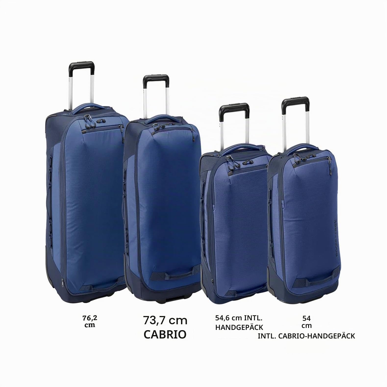Eagle Creek Expanse Convertible Intl Carry On Rollkoffer | Koffer | 20.5 x 55 x 34.5 cm | 38L | Pilot Blue (423)