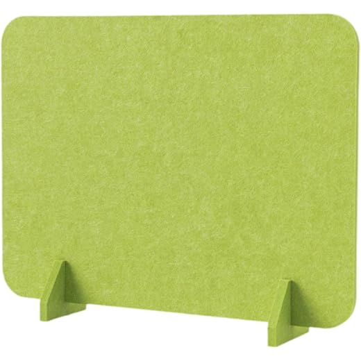 Desk Privacy Panel Divider Green