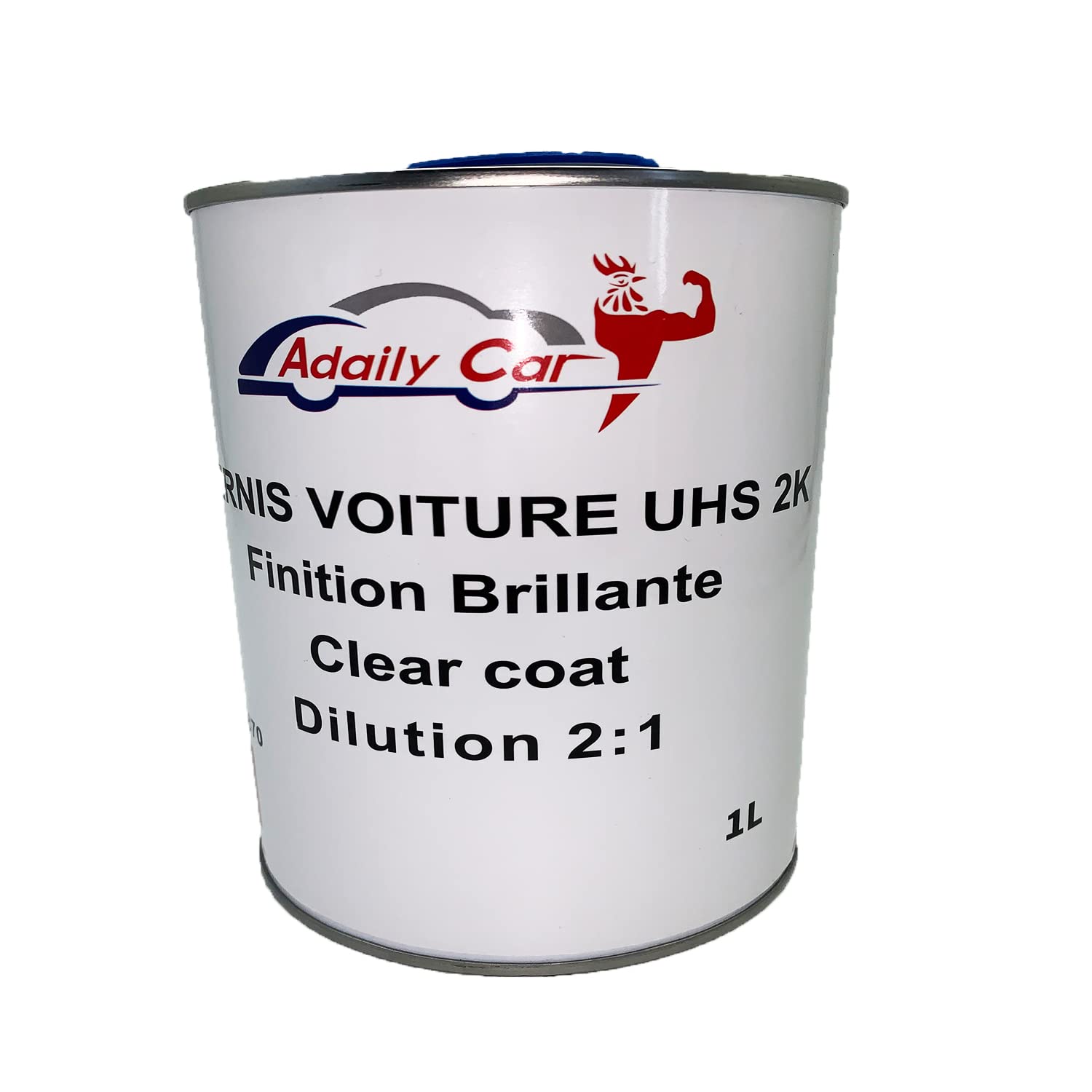 Vernis Carrosserie Voiture Brillant UHS 2K Bi Composant-Durcisseur-Diluant Transparent Protection Automobile Pour Peinture