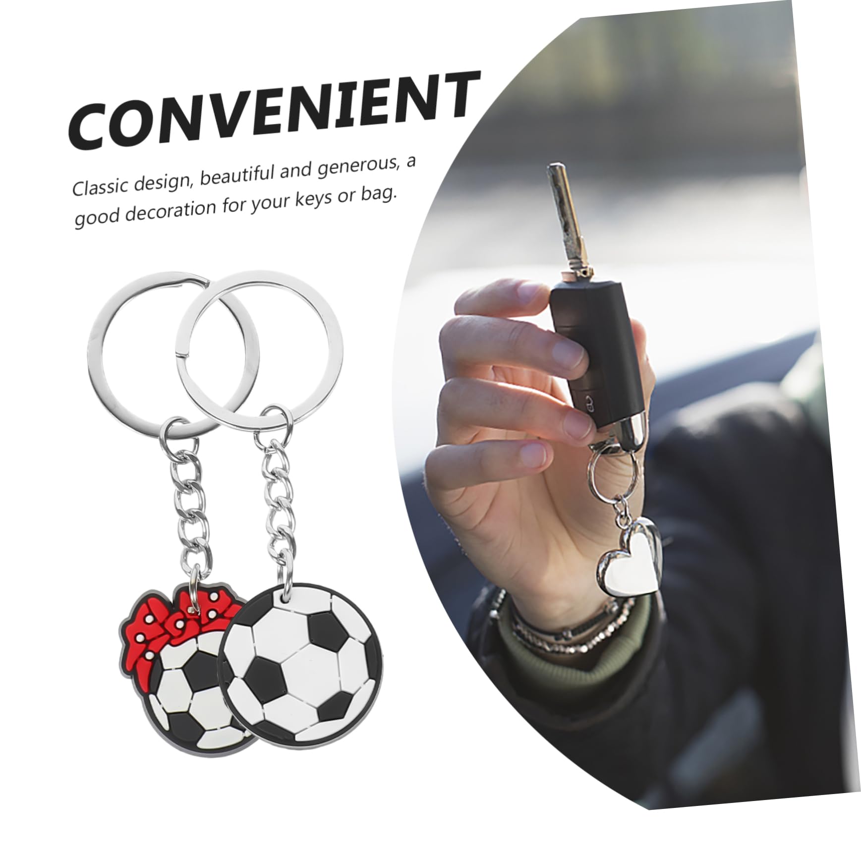 Abaodam 5 Series Llaveros De Fútbol Colgante Decorativo Llaveros Pequeños Para Decorar Y Claves Para Aficionados Fútbol 35 Piezas X 5
