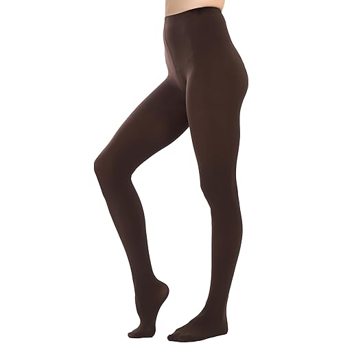 HeyUU Women's 80D Ultra Soft Opaque Tights, High Waist Solid Color Footed Pantyhose with 29 Colors