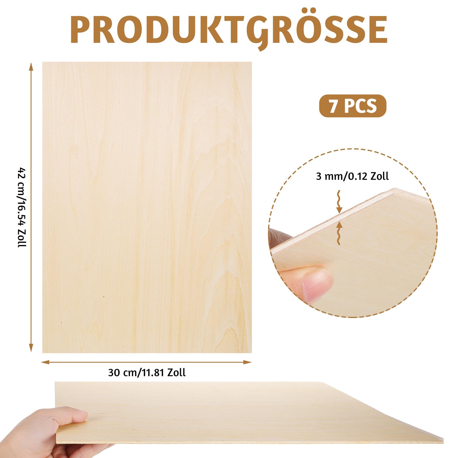 10 Stück A3 Linde Sperrholzplatten 420x297x3mm, Sperrholzplatte 3mm Sperrholzplatte Holzplatten Laserf%c3%a4higes
