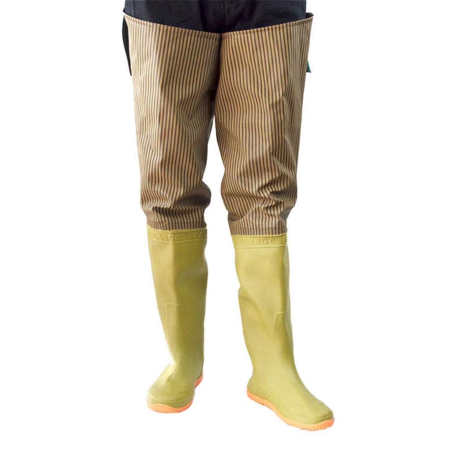 Vissen Waders Waterdichte Wading Broek En Laarzen, Licht Ademend Outdoor Jacht En Vissen Kleding Rubberen Laarzen Met Elastische Taille Voor Mannen Dames,Blau,39 EU