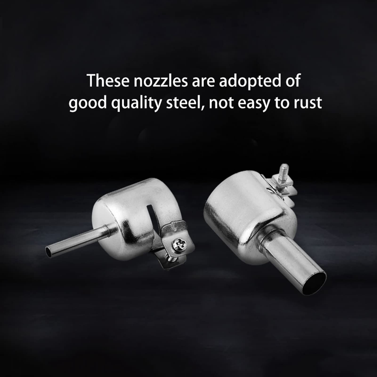 Heat Guns Nozzles,10pcs/Set Heat Guns Nozzle Kit,Stainless Steel Hot Air Soldering Welding Nozzles,Hot Air Soldering Station Repair Tools,Heat Guns Accessories, heat guns nozzles hot air solderin