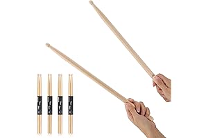 4 Pairs Drum Sticks for Kids Age 5-7: Perfect First Drumsticks for Aspiring Young Drummers