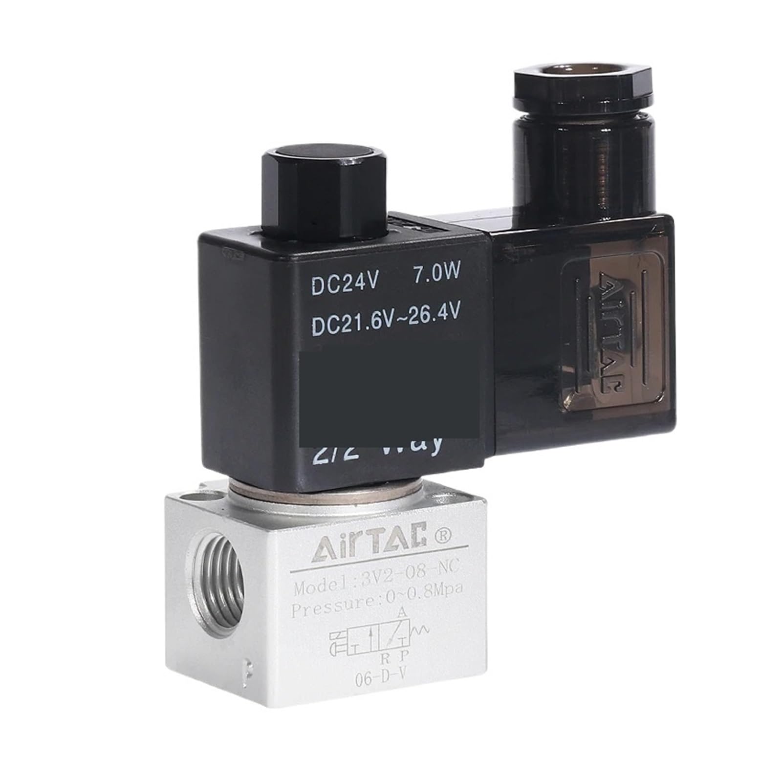 Électrovanne pneumatique Airtac 3V2-06 3/2 voies à fermeture normale