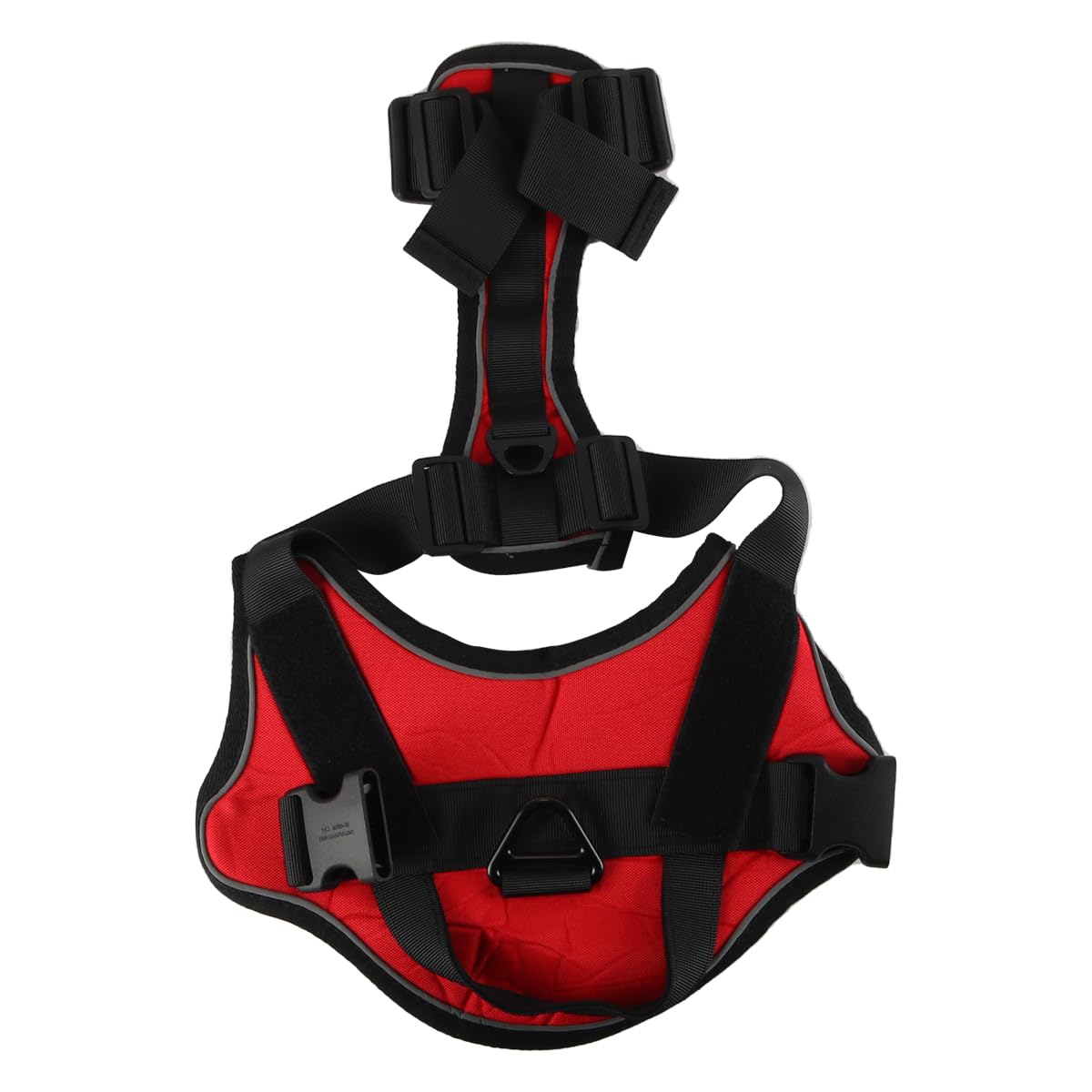 Muiltvoe Training Dog Harness No Pull One Buckle Harness for Dogs Adjustable Assistance Service Pet Vest Breathable Pet Vest with Control Handle for Walking Training(Red/M)
