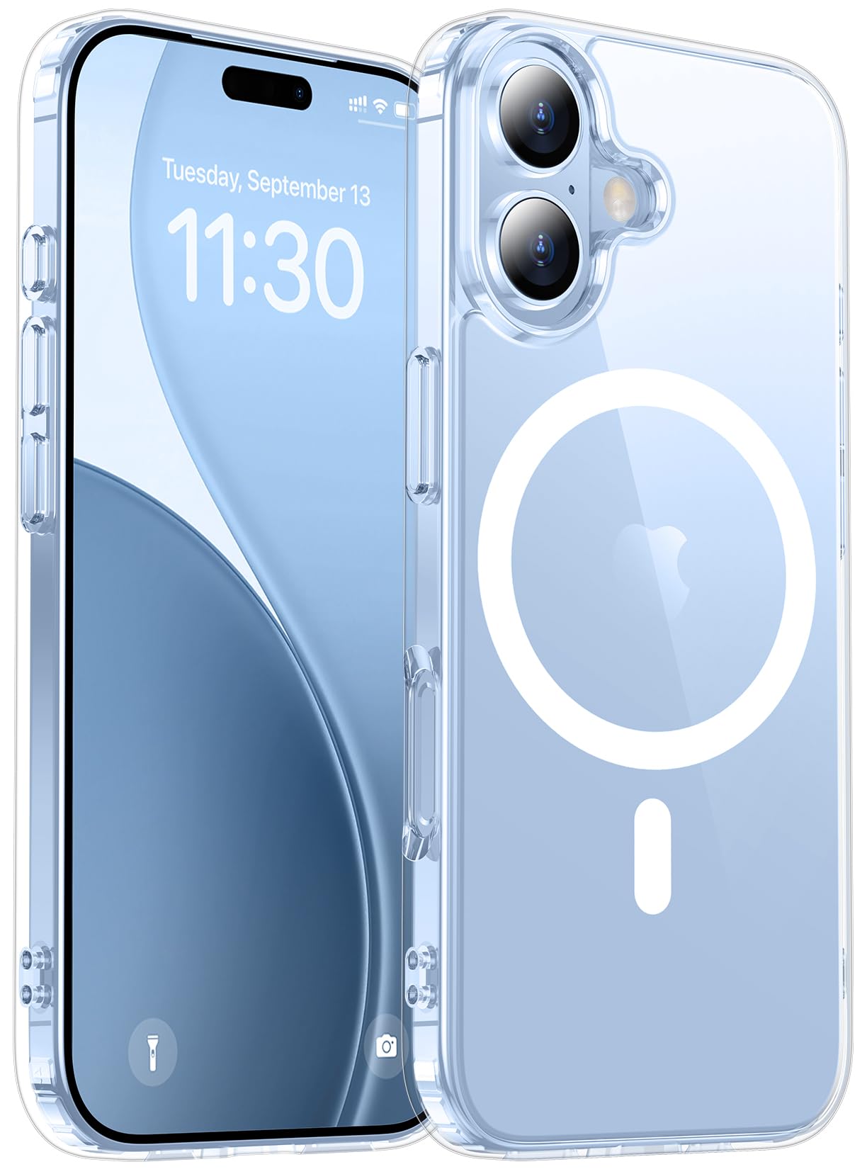 Red2Fire Magnetic for iPhone 17 Case Clear, [Compatible with Magsafe][Anti-Yellowing] Shockproof Slim Phone Case for iPhone 17, Clear