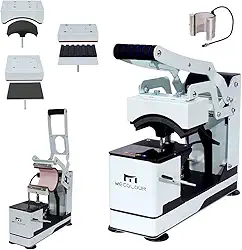 Maquina De Estampar Camisa Prensa Termica Sublimação Para Boné 4 Em 1 (127V)