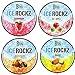 Produktbild PACK 4 Bigg Ice Rokz Piedras Para Sisha Fresa Manzana Mango Macedonia (4 x 120g)