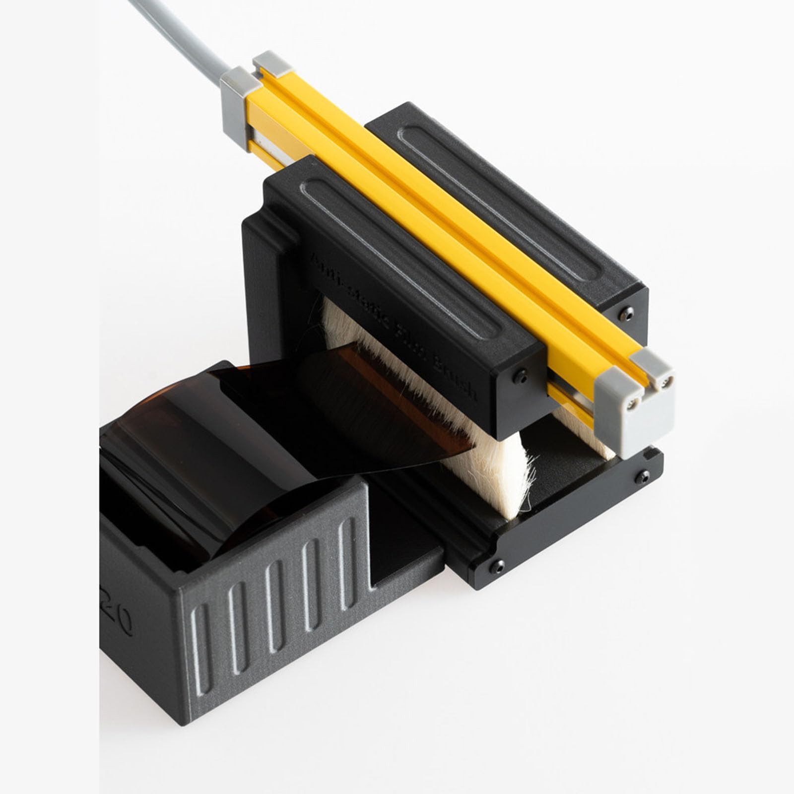 Colector de polvo de película eléctrica, kit de limpieza de película antiestática con cepillo, fácil desmontaje, bajo consumo de energía, ideal para limpieza de habitaciones oscuras y películas