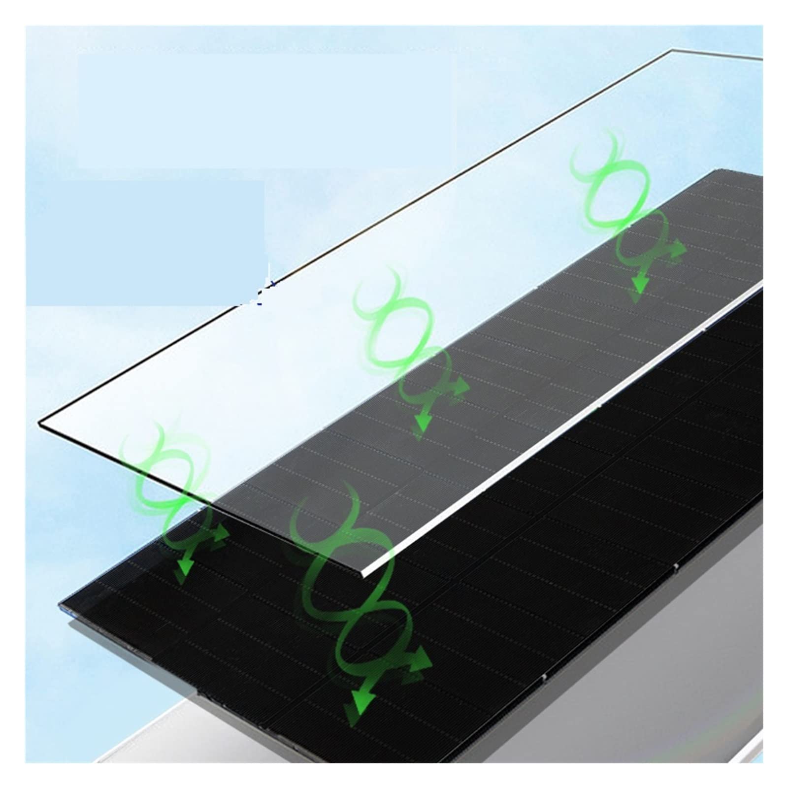 Pannello Solare Kit di Ricarica for Telecamera di Sorveglianza con Pannello Solare A Scandole da 60 W. di Generazione di Energia Fotovoltaica Ad Alimentazione Fotovoltaica