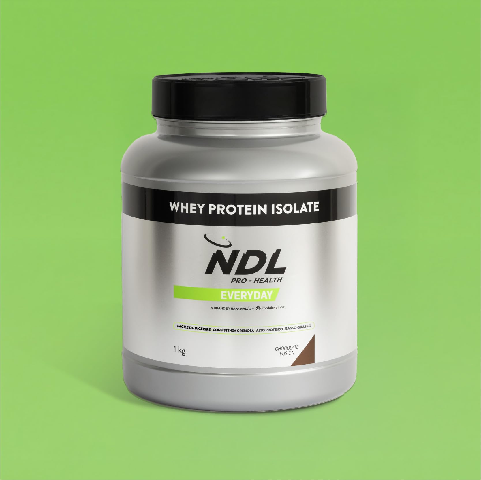 NDL Pro-Health Proteine Isolate | 90% Proteine del siero del latte| 1 kg | Probiotico Pepzyme Pro® I Basso contenuto di zucchero e grassi I Elevata purezza e digeribilità I Cioccolato