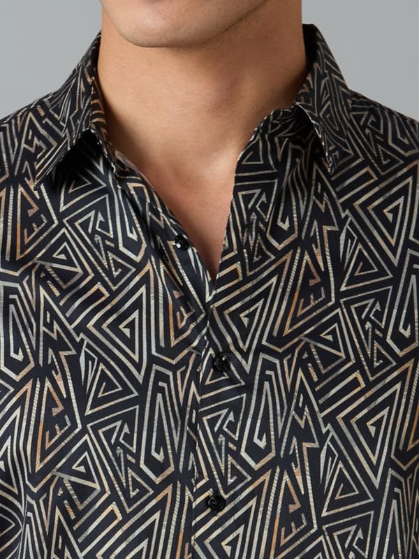 Image of MARK & ALBERT Men's Slim Fit Cotton Formal Shirt