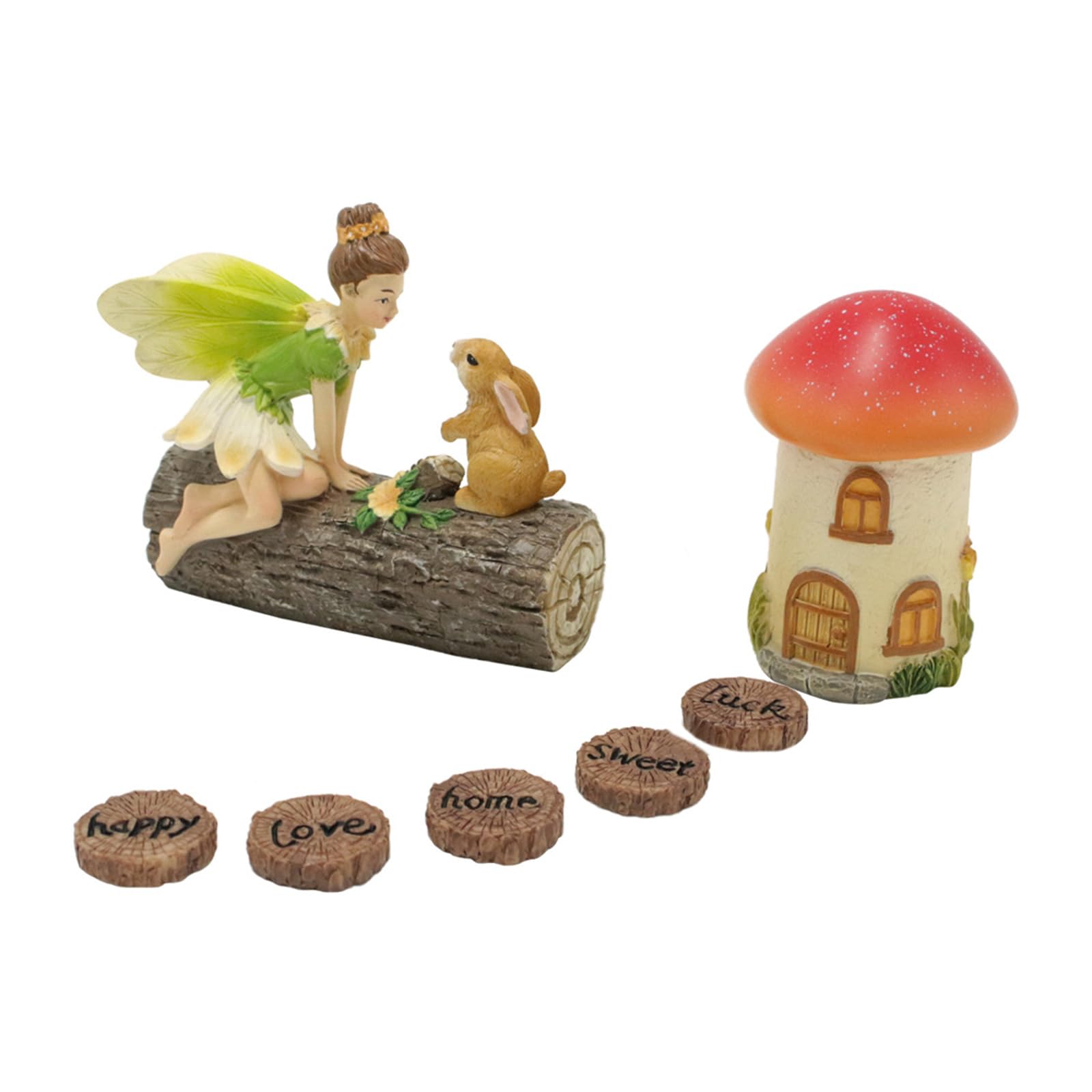 Hsioluted Adorable Garden Decors Garden Statue Decorative Item Resin Texture Present for Nature Lovers and Animal Enthusiasts Resin Sculpture