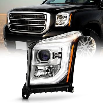 KEEKPO - For 2015 2016 2017 GMC Yukon Halogen Factory Style LED DRL Projector Headlight Headlamp Replacement Driver Side