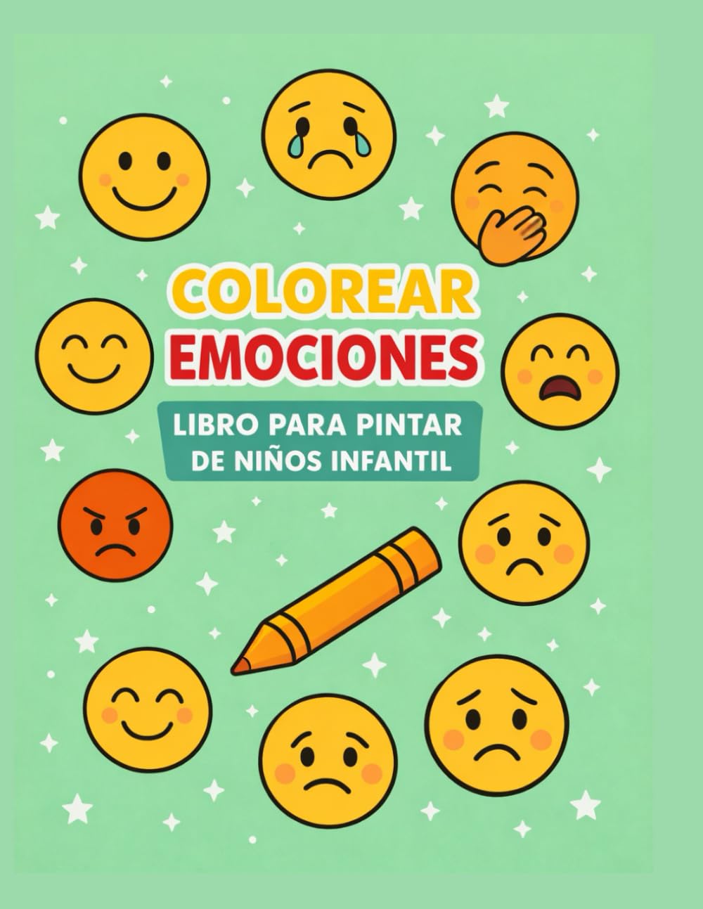 Colorear emociones: libro para pintar de niños infantil