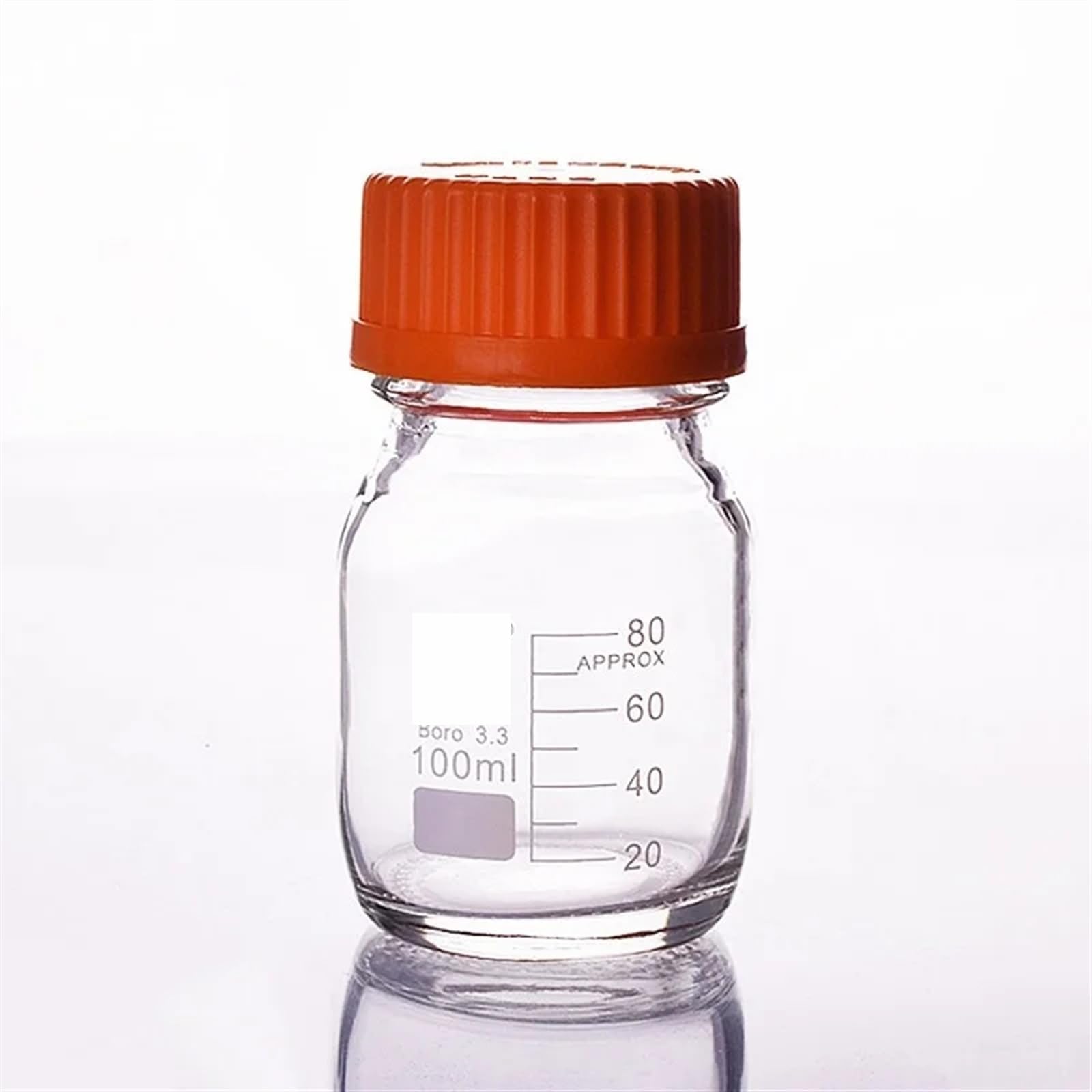 Butelka na odczynniki ze szkła borokrzemowego, konstrukcja gwintowana, pojemność 100-2000 ml, trwały sprzęt laboratoryjny do bezpiecznego przechowywania chemikaliów