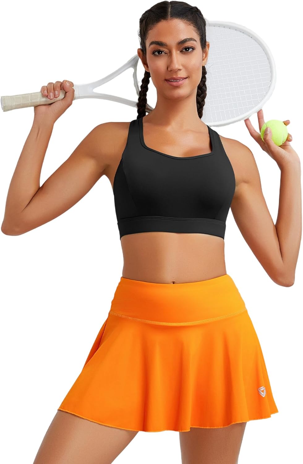 RUNNING GIRL Sports Bras for Women High Support,Racerback Molded Cup Sports Bra with Sewn in Pads Workout Running Bra - Image 2