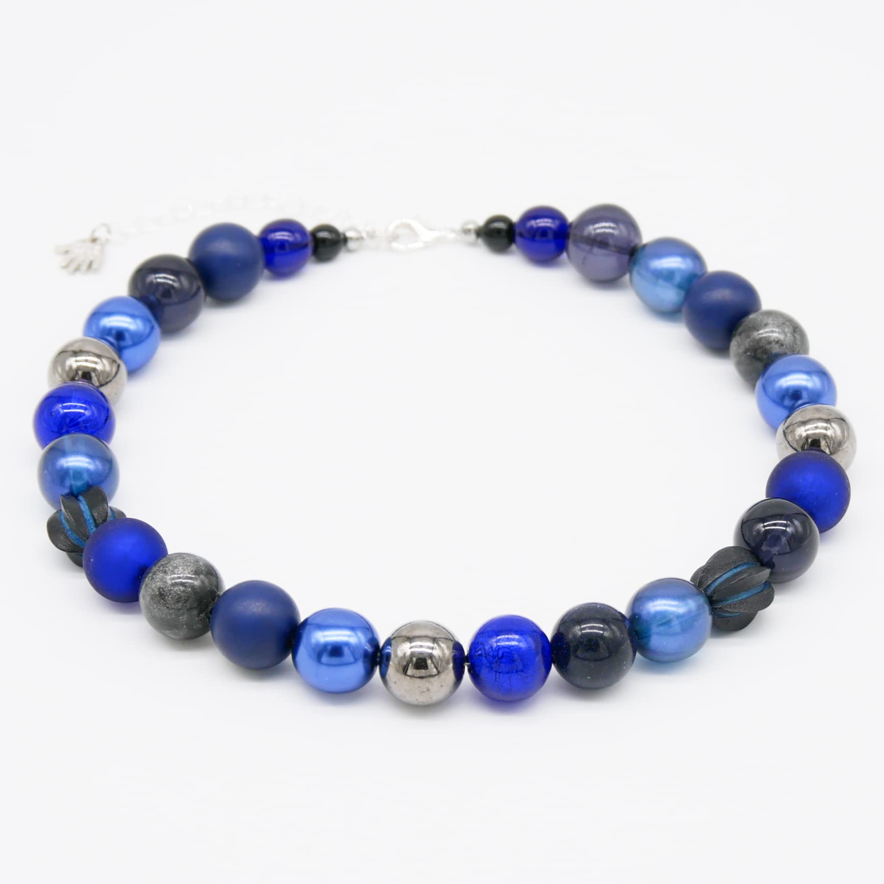 Perlenkette Halskette Damen Handmade 45 cm Statement Kette | Ketten aus Perlen Choker Halsband aesthetic Necklace Schmuck Beads Perlenkette für Frauen
