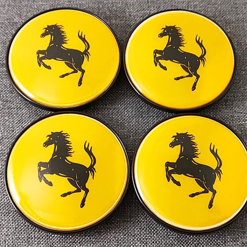 HOWENG4Pcs Car Hub Centre Caps, for 60mm Wheel Waterproof Dust-Proof With Logo Cover,Auto Decoration Accessories