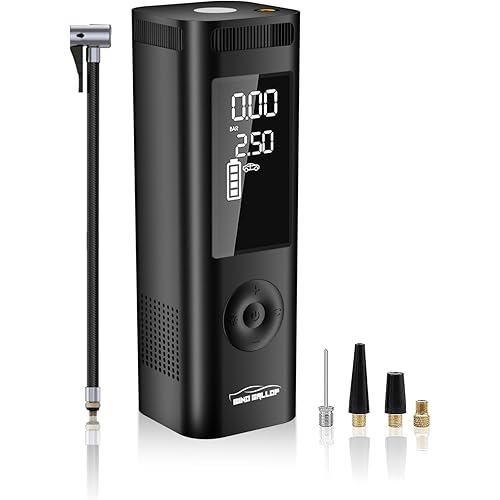 Tire Inflator Portable Air Compressor, 90W 7800 mAh 3x Faster Air Pump for Car Tires with Tire Gauge Pressure, Tire Pump for Cars, Suv, Bikes, Motorcycles, Balls