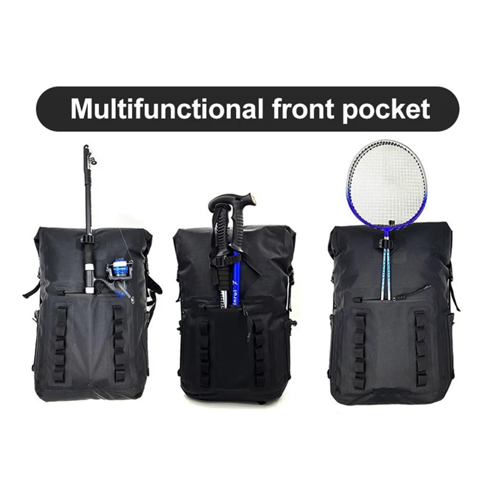 KLVN Zaino da nuoto impermeabile da 30 litri Borse da arrampicata Borsa da pesca in mare Fiume Trekking Drifting Canottaggio Escursionismo Kayak Dry Boat Bag Pack