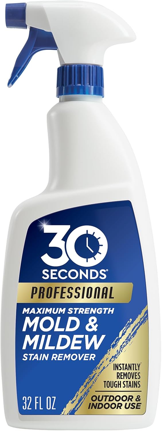 30 SECONDS Pro Mold and Mildew Stain Remover | Scrub Free | Brighter Results Instantly | Ready To Use | 32 Fl. Oz. 32 Fl Oz (Pack of 1)