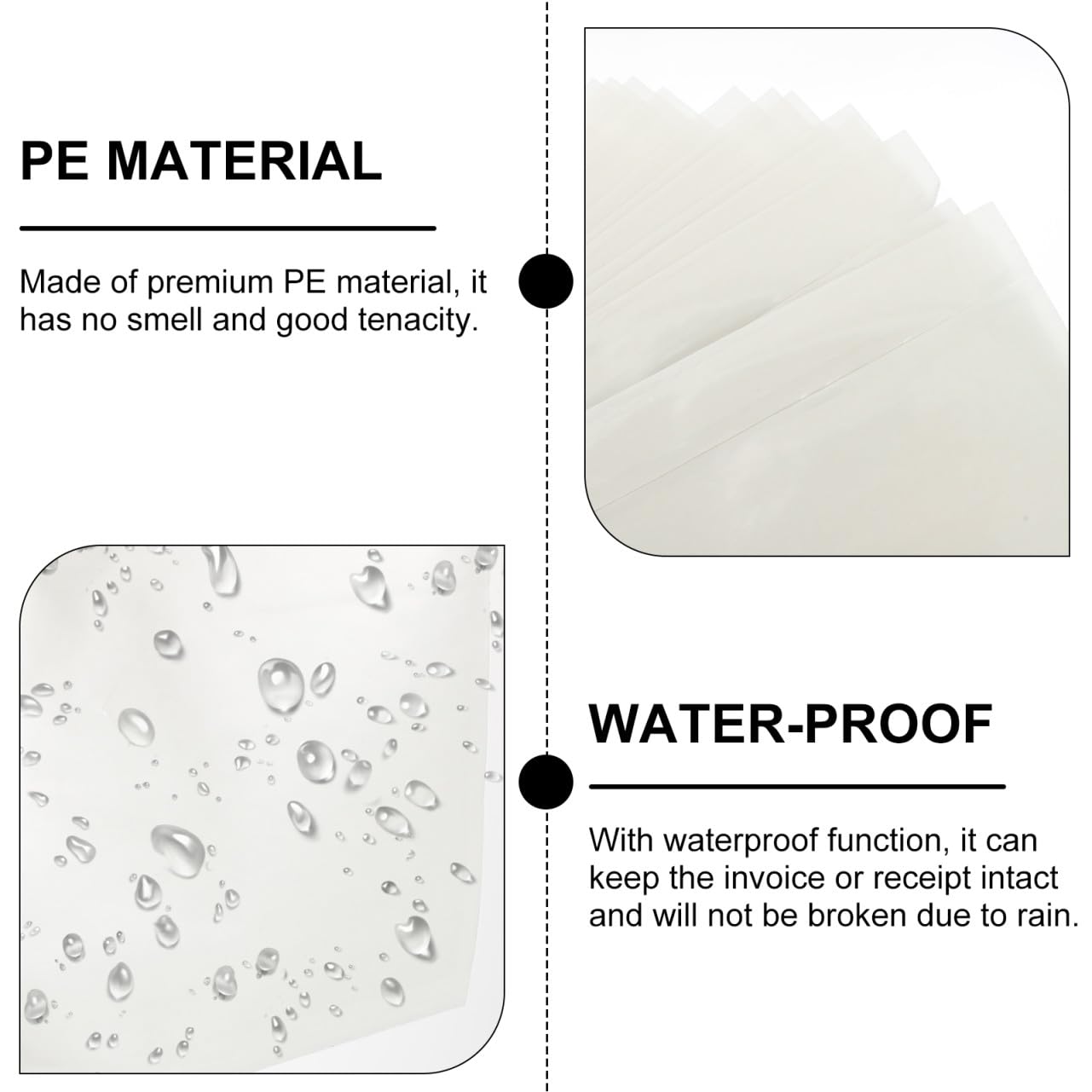 DOITOOL 400 Pièces Pochettes Étiquettes Autocollantes Transparentes pour de Colis Pochettes Adhésives Expédition pour Cartons Protection Facile des Étiquettes Adresse